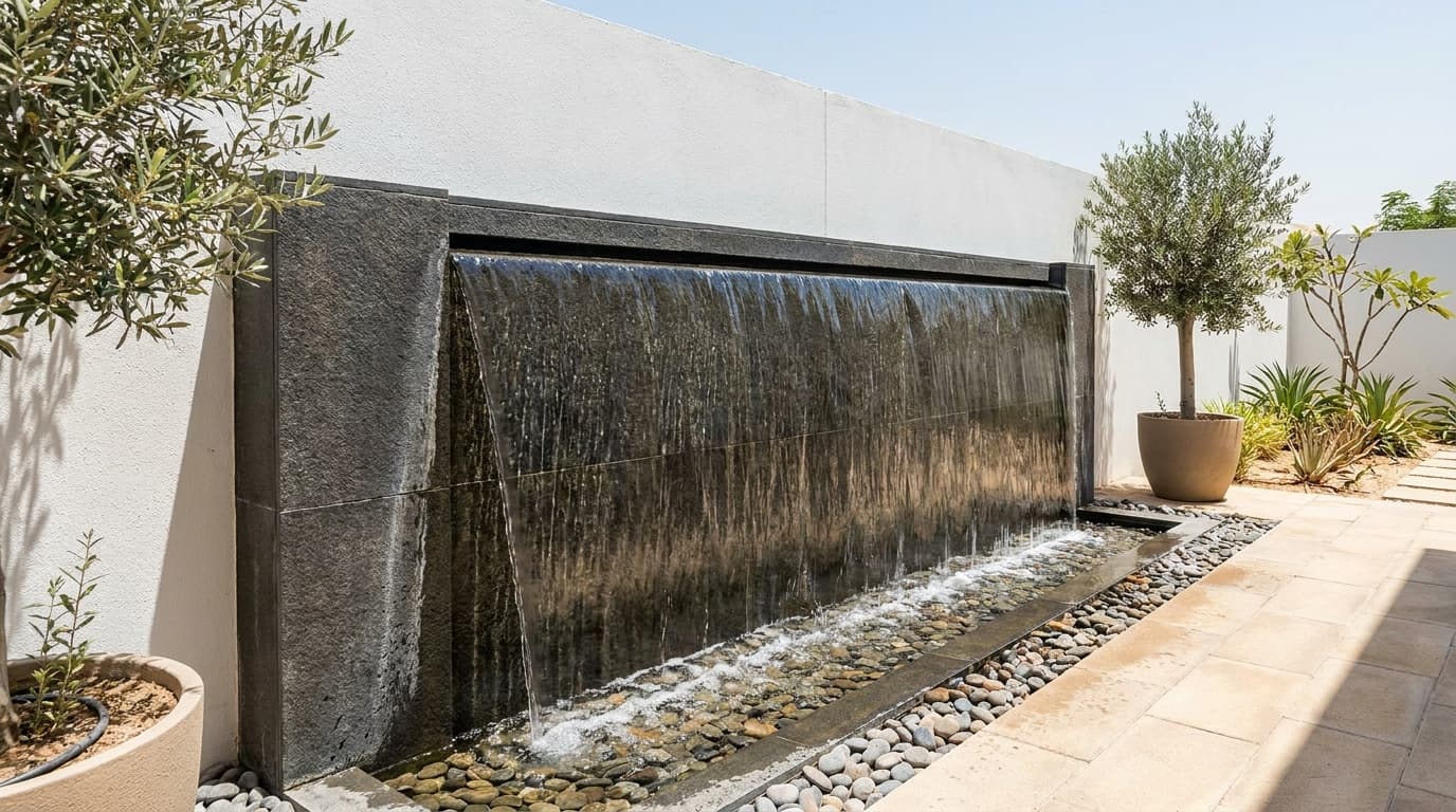 Water Wall Feature · Basalt