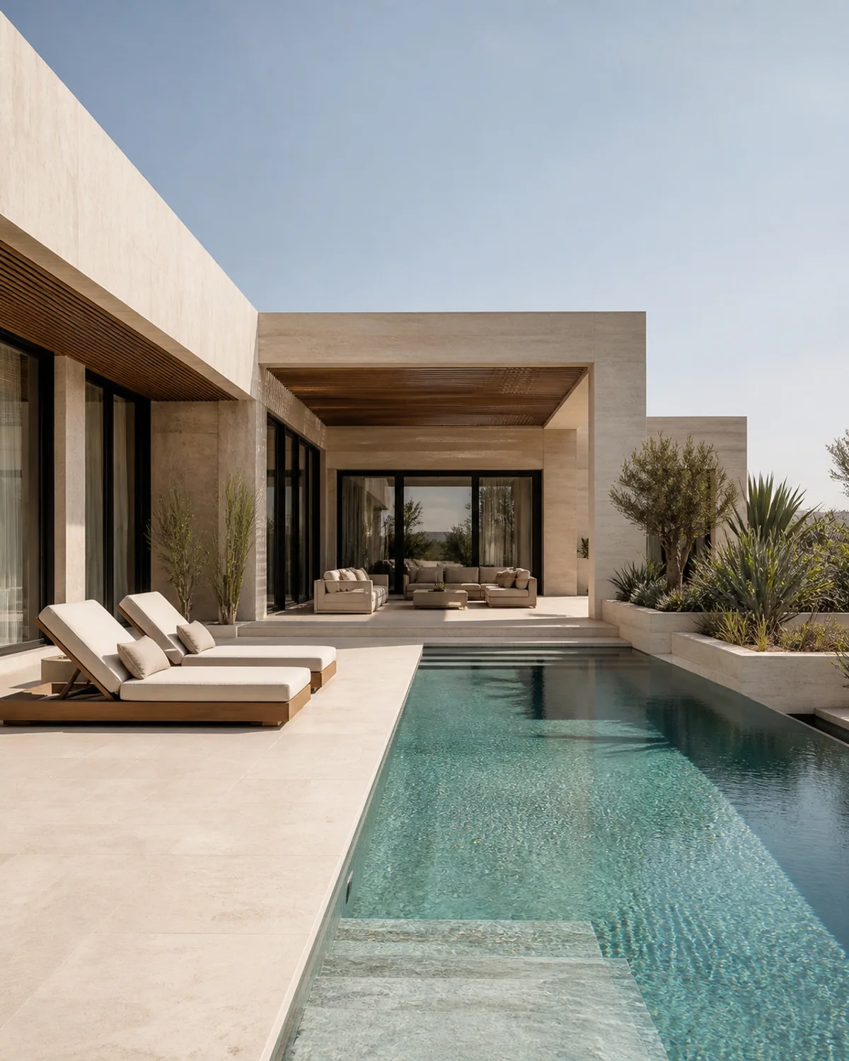 Pool Terrace Concept — AI concept render, Virento pool